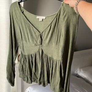 Green dressy shirt
